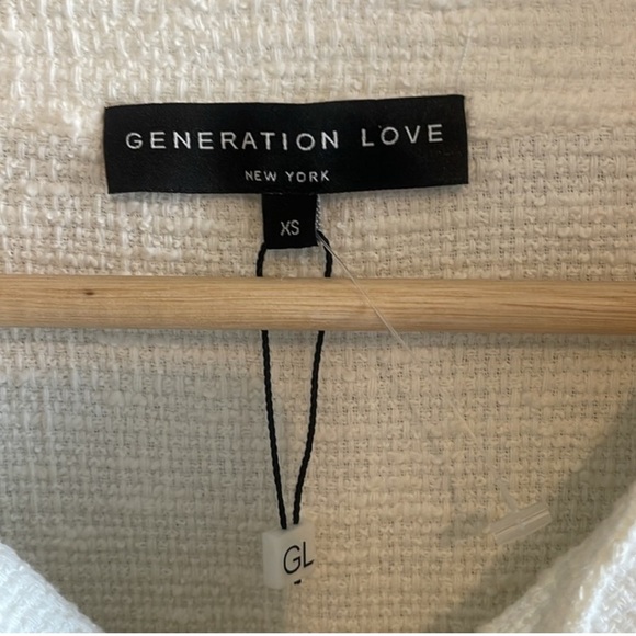 Generation Love Anita Studded Cropped White Blazer NEW - Picture 10 of 13